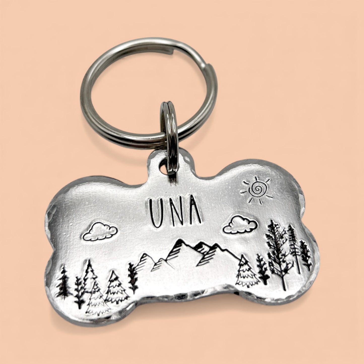 Médaille de Chien Personnalisée, Médaillon pour Chien Personnalisable, Médaille Os Chien