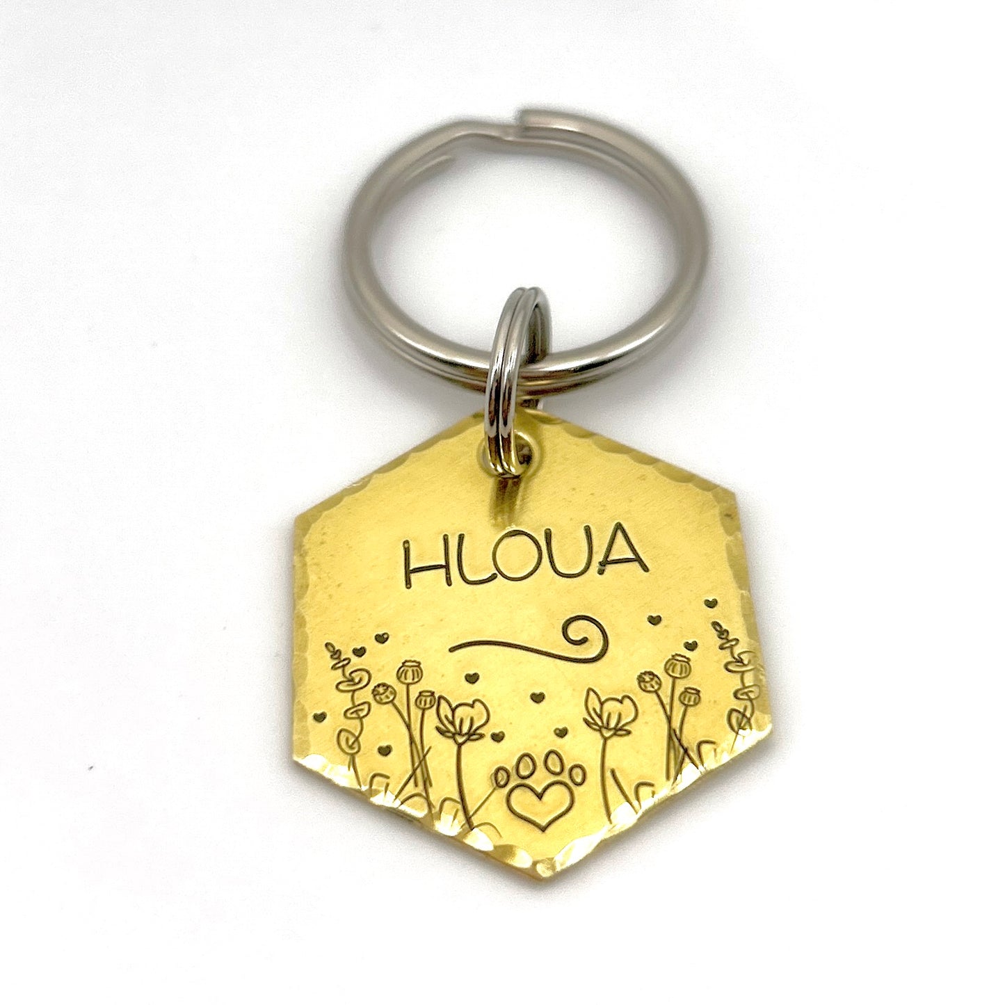 Dog Tag, Personalized Dog ID Tag, Gold Dog Tag