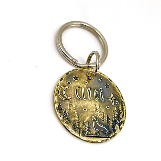 Personalized Dog Tag, Customizable Dog Tag, Brass Medallion