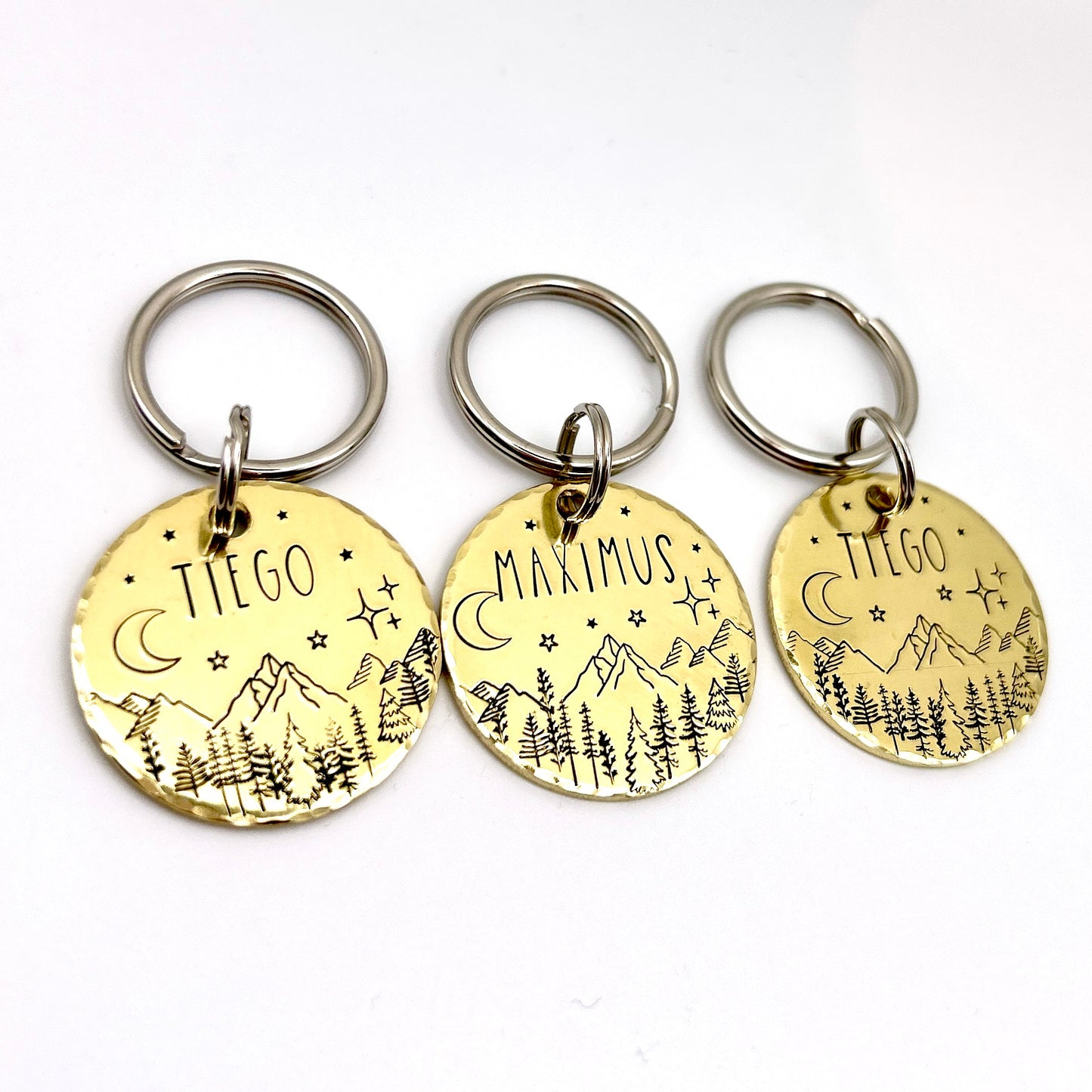 Dog Tag, Customizable Dog Tag, Gold Dog Tag