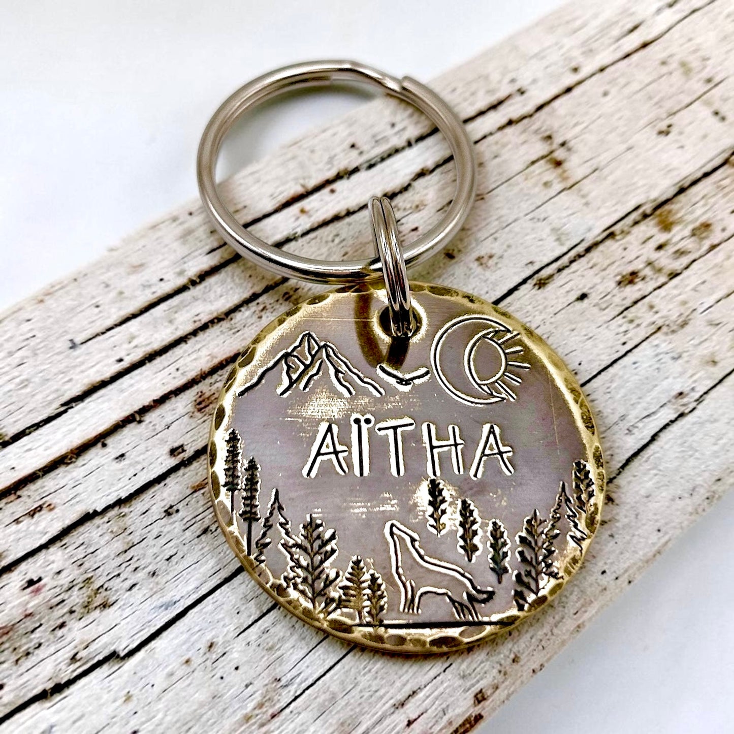 Médaille Personnalisée pour Chien, Médaille pour Chien Personnalisable, Médaillon en Laiton