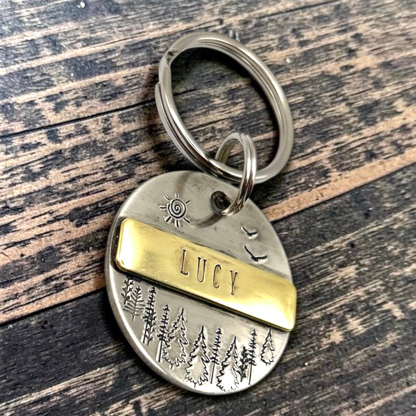 Personalized Dog Tag, Engraved Tag, Brass Tag