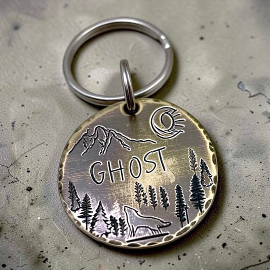 Personalized Dog Tag, Customizable Dog Tag, Brass Medallion