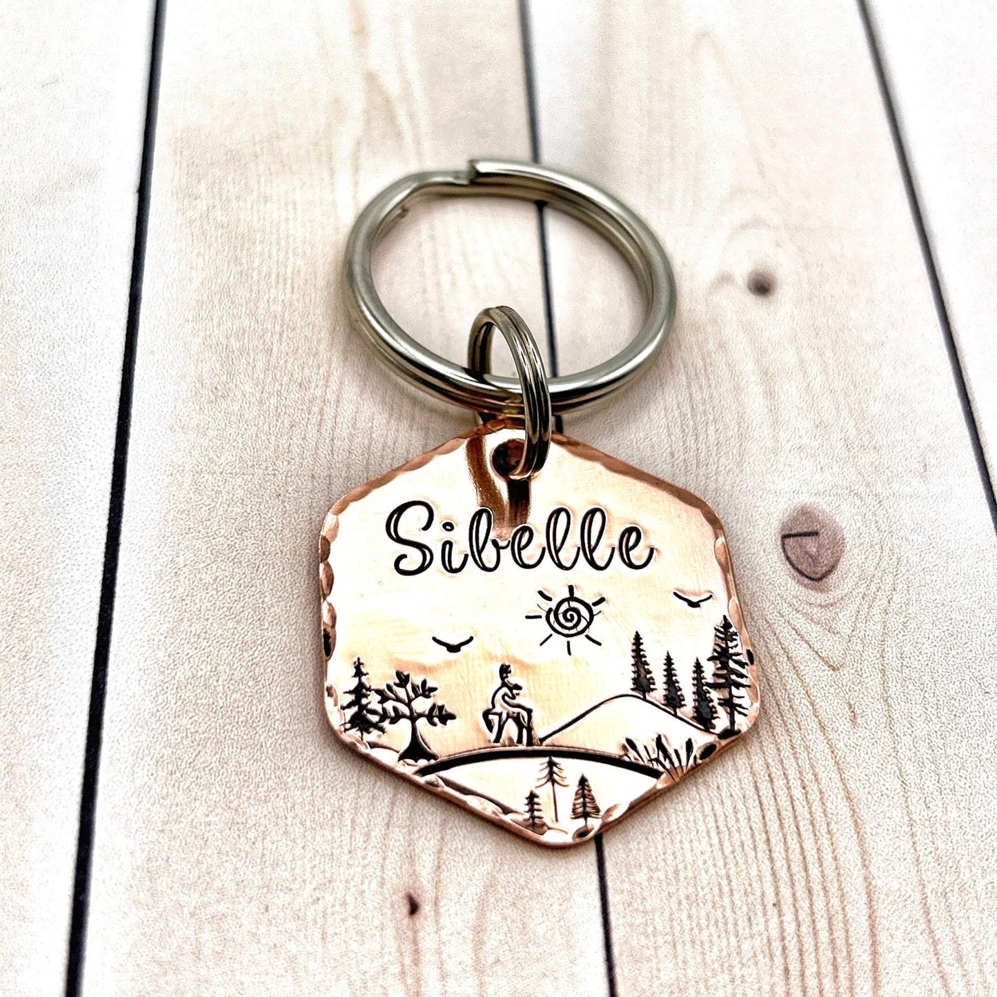 Dog Tag, Customizable Dog ID Tag, Copper Dog Tag