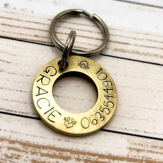 Dog ID Tag, Dog Washer, Personalized Medallion