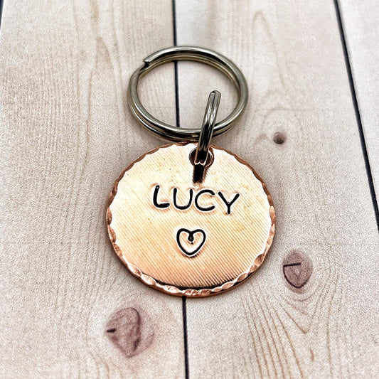 Dog ID Tag, Customizable ID Tag, Copper Dog Tag