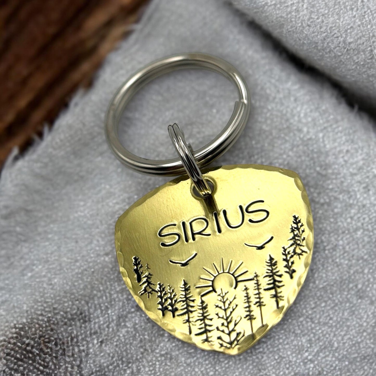 Personalized Dog Tag, Copper Dog Tag, Identification Tag, Handmade in France