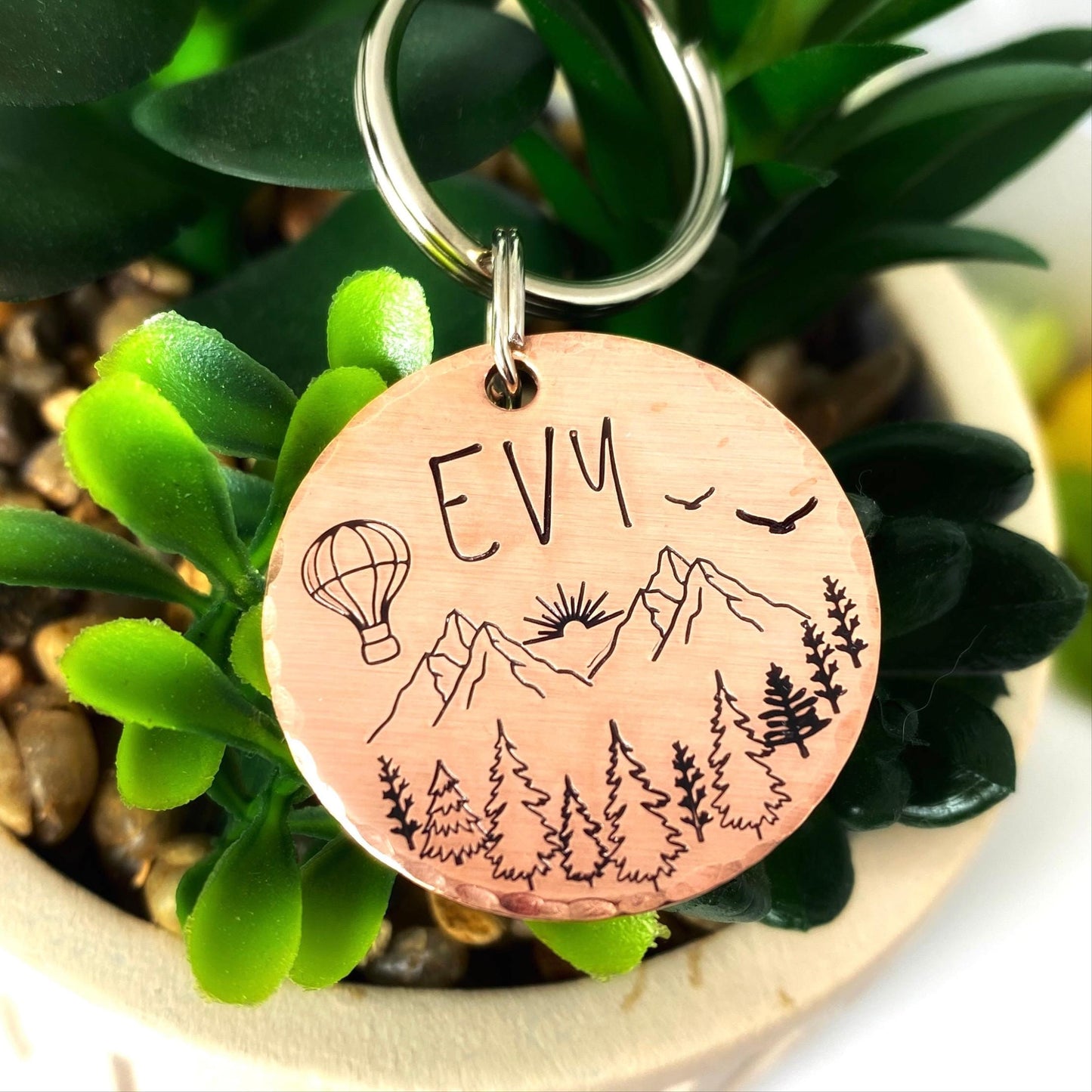 Dog ID Tag, Customizable Dog Tag, Copper Dog Tag