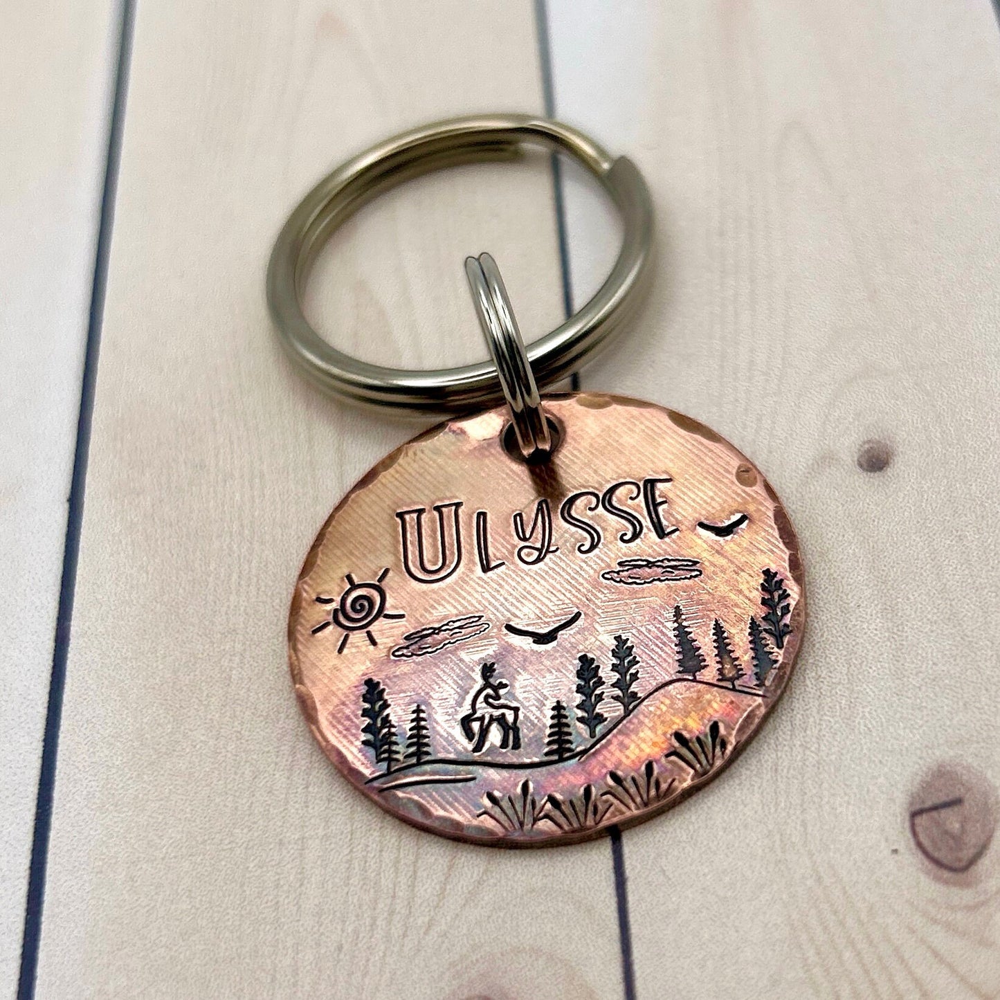 Médaille en Cuivre pour Chien, Médaille pour Chien Personnalisable, Médaillon Personnalisé Chien