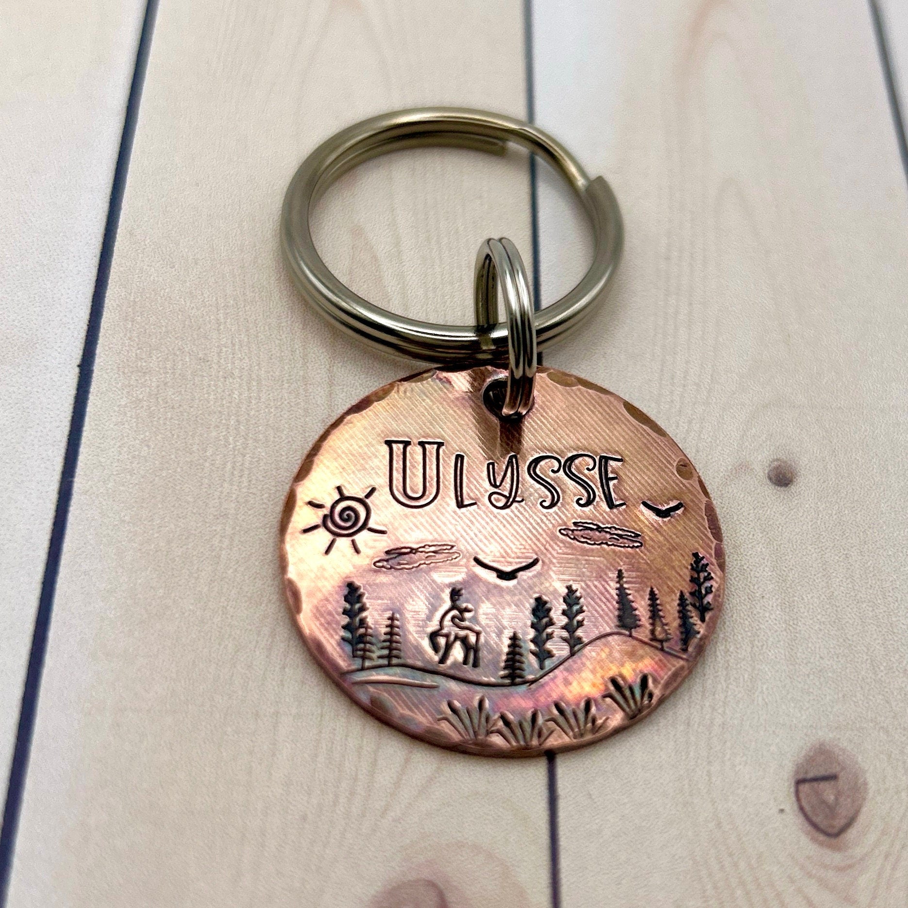 Médaille en Cuivre pour Chien, Médaille pour Chien Personnalisable, Médaillon Personnalisé Chien