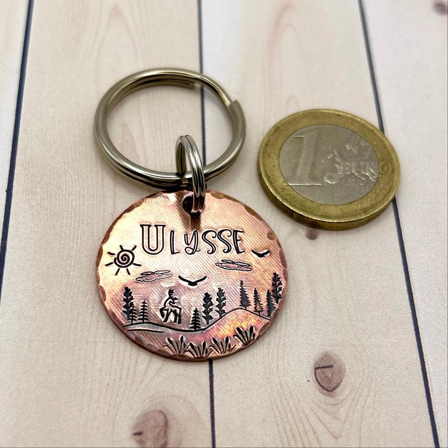 Médaille en Cuivre pour Chien, Médaille pour Chien Personnalisable, Médaillon Personnalisé Chien
