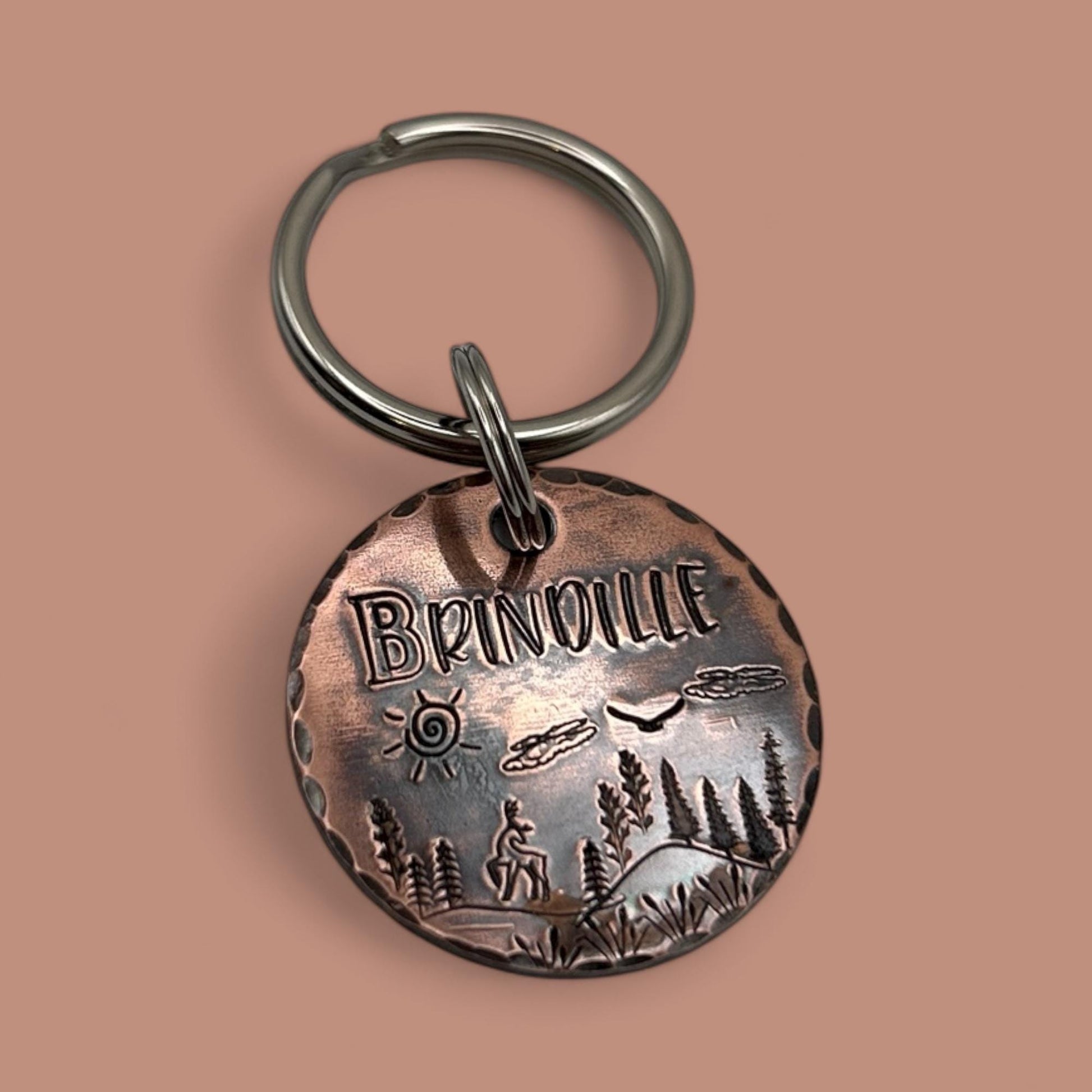 Médaille en Cuivre pour Chien, Médaille pour Chien Personnalisable, Médaillon Personnalisé Chien